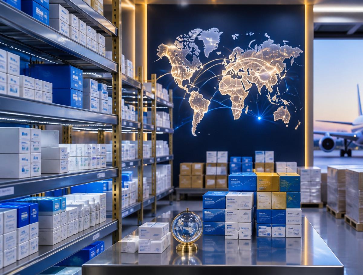 Global pharmaceutical supply chain and healthcare logistics